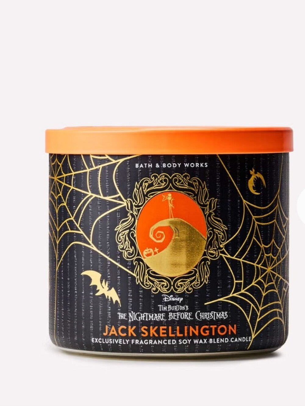 Bath & Body Works Jack Skellington 3 Wick Candle - Nightmare Before Christmas
